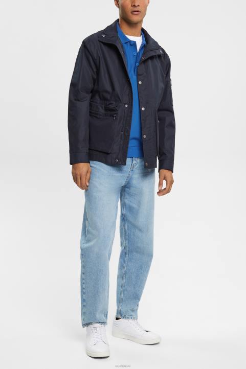 miehet Esprit sininen pitkähihainen pikee poolopaita polot 82T6952