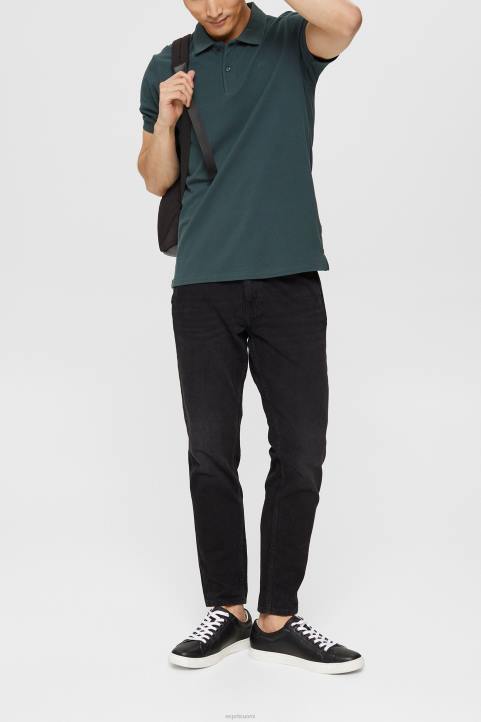 miehet Esprit sinivihreä sininen pima puuvilla pikee poolopaita polot 82T6927