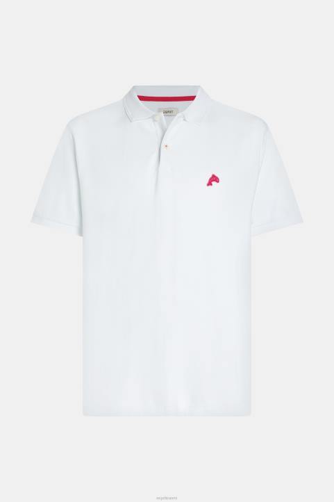 miehet Esprit valkoinen delfiinien tennisklubi klassinen poolo polot 82T6893