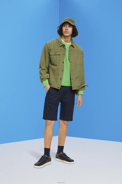 miehet Esprit laivasto chino-tyyliset shortsit shortsit 82T6751