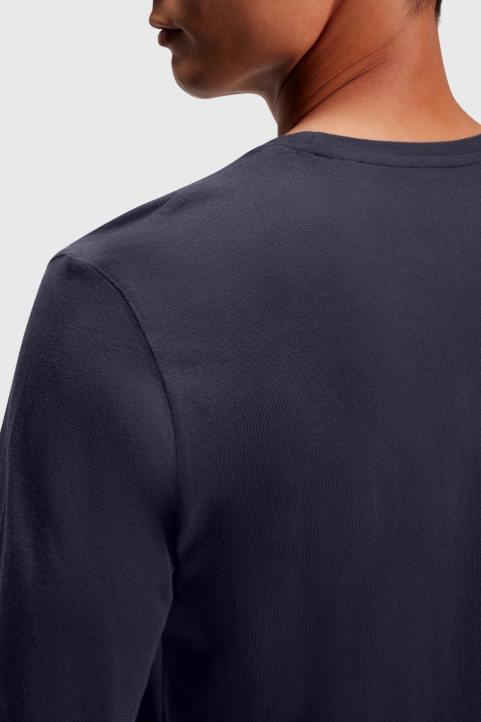 miehet Esprit laivasto logoprintti jersey-t-paita t-paitoja 82T6866