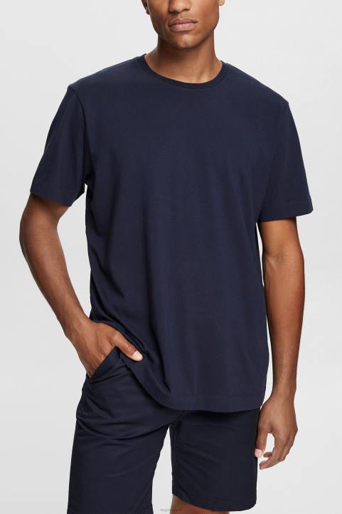 miehet Esprit laivasto tavallinen t-paita t-paitoja 82T6930