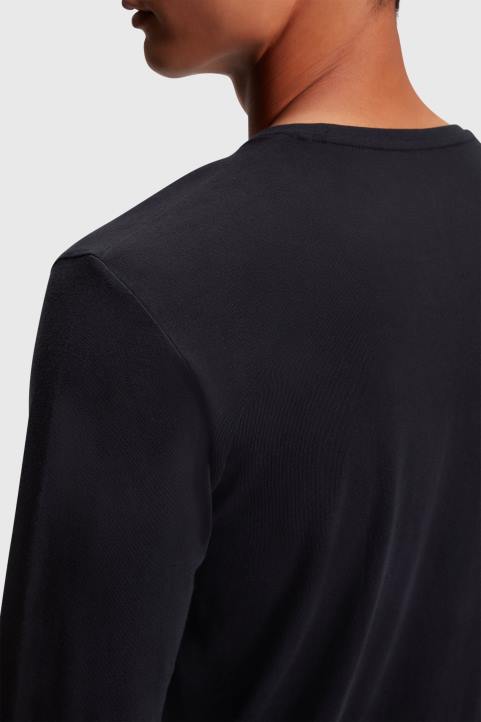 miehet Esprit musta logoprintti jersey-t-paita t-paitoja 82T6862