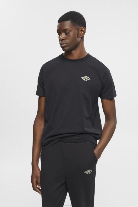 miehet Esprit musta t-paita logopainatuksella t-paitoja 82T6598