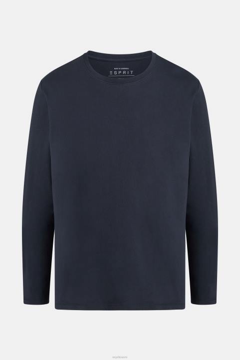 miehet Esprit musta tavallinen kiinteä jersey-t-paita t-paitoja 82T6858