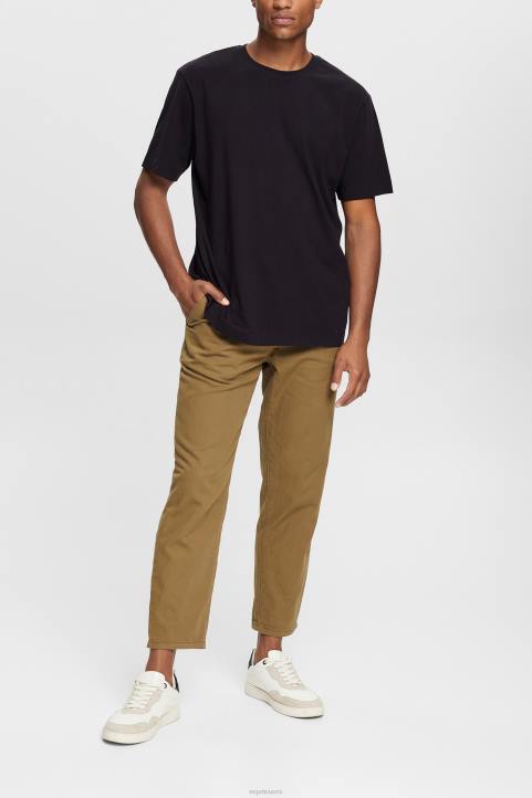 miehet Esprit musta tavallinen t-paita t-paitoja 82T6928