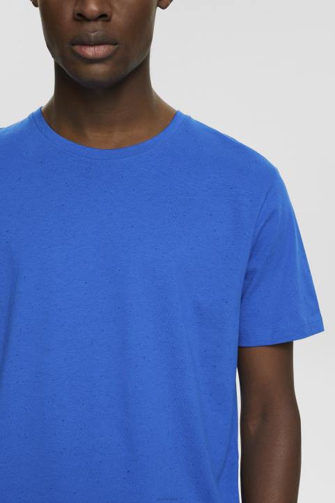 miehet Esprit sininen pilkullinen jersey-t-paita t-paitoja 82T6781