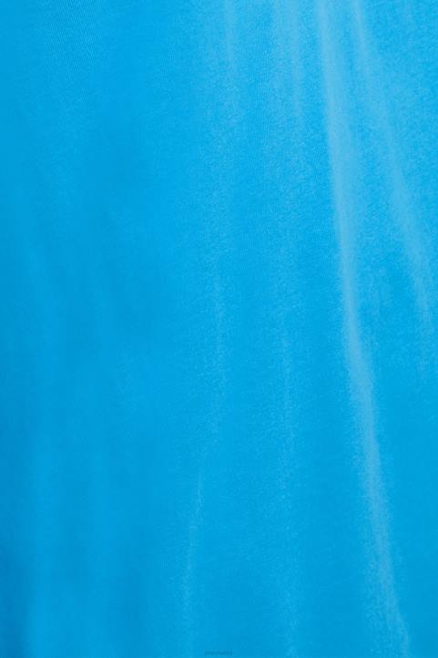 miehet Esprit turkoosi Matt Shine -logoapplikoitu t-paita t-paitoja 82T6618