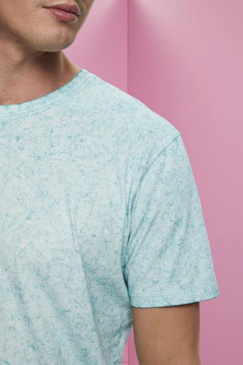 miehet Esprit vaalean vesivihreä pesty efekti t-paita t-paitoja 82T6753