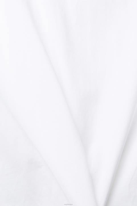 miehet Esprit valkoinen jersey-t-paita, jossa kirjailtu logo t-paitoja 82T6915