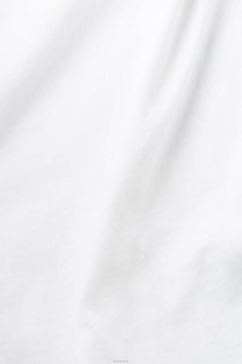 miehet Esprit valkoinen logoprintti puuvillainen t-paita t-paitoja 82T6624