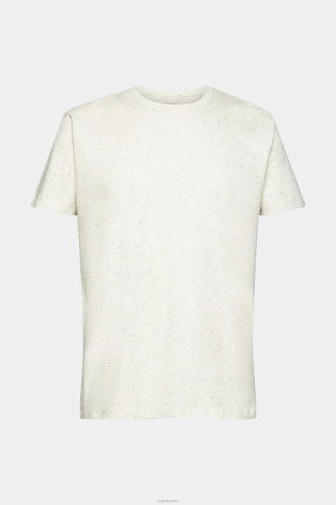 miehet Esprit valkoinen pilkullinen jersey-t-paita t-paitoja 82T6779