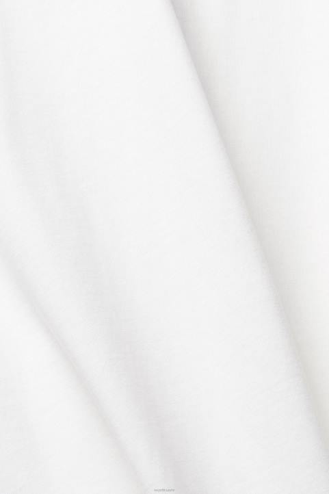 miehet Esprit valkoinen tavallinen t-paita t-paitoja 82T6929