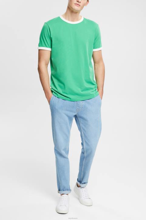 miehet Esprit vihreä jersey t-paita t-paitoja 82T6955