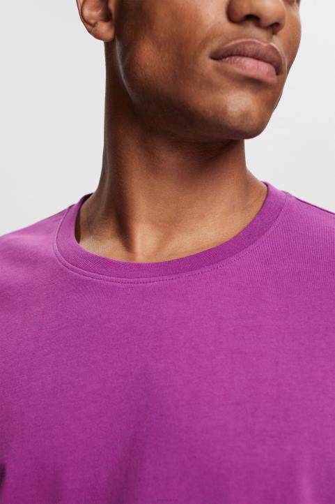 miehet Esprit violetti tavallinen t-paita t-paitoja 82T6932