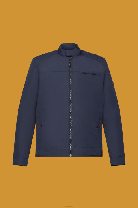 miehet Esprit laivasto vettä hylkivä ripstop takki takit 82T6712