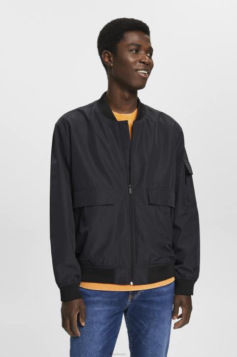 miehet Esprit musta bomber-tyylinen takki takit 82T6766