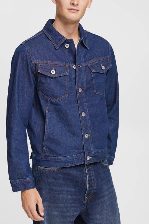 miehet Esprit sininen tumma pesu farkkutakki takit 82T6879