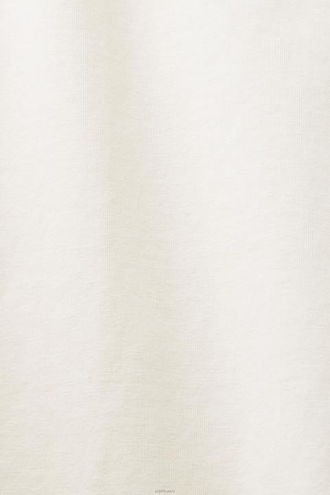 naiset Esprit jäätä jersey-toppi pitsireunuksella alkuun 82T6140