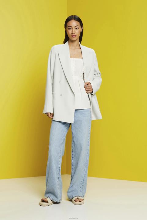 naiset Esprit valkoinen kuvioitu cami-toppi alkuun 82T6224