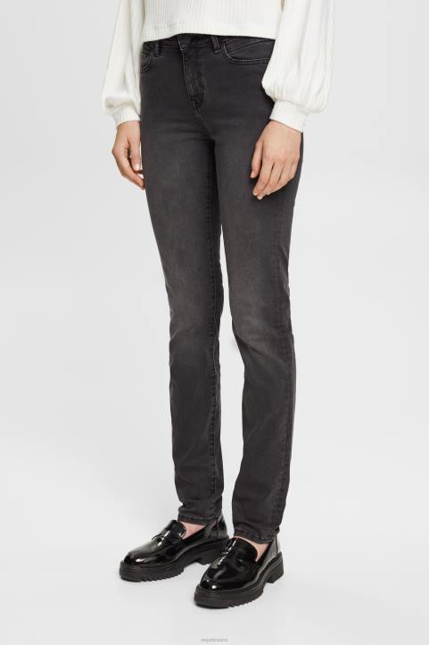 naiset Esprit harmaa tumma pesu keskikorkeat slim fit stretchfarkut, kaksi max denim 82T6398