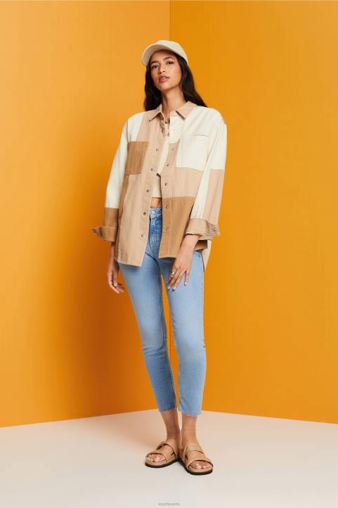 naiset Esprit sininen valo pesu kapeat, kapeat farkut denim 82T6115