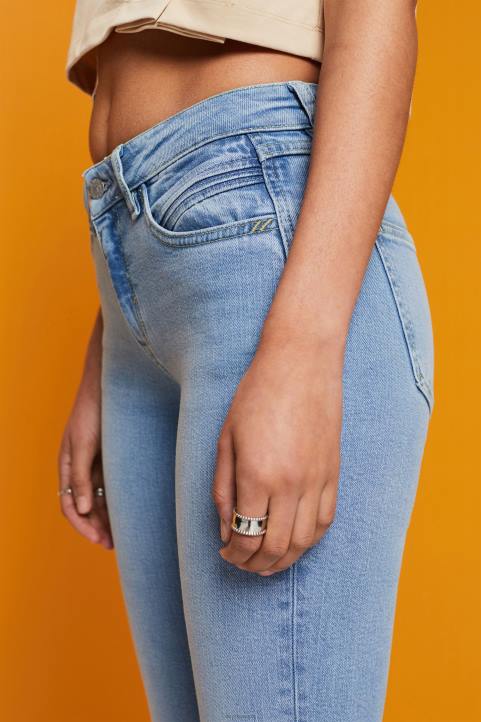 naiset Esprit sininen valo pesu kapeat, kapeat farkut denim 82T6115