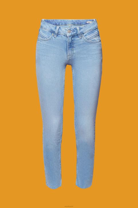 naiset Esprit sininen valo pesu kapeat, kapeat farkut denim 82T6115