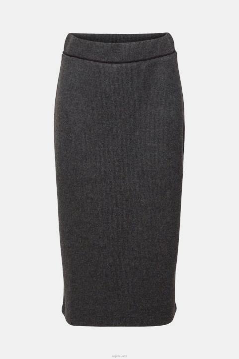 naiset Esprit antrasiitti joustinneulottu kynähame hameet 82T6431