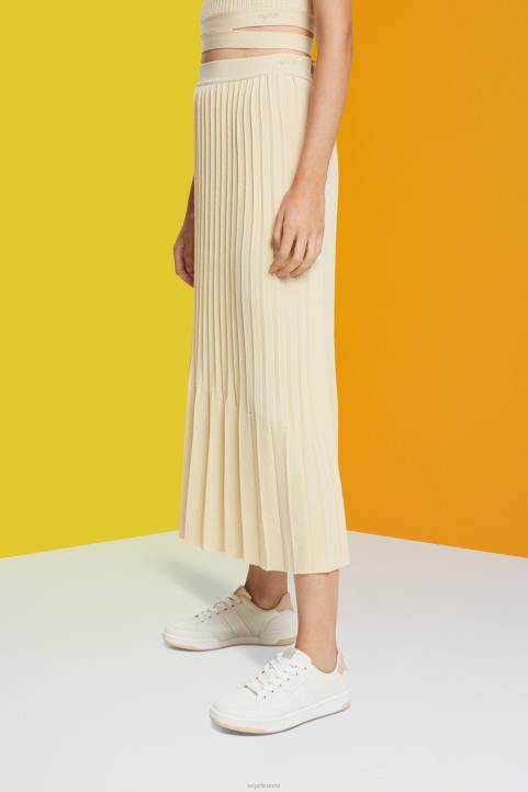 naiset Esprit hiekka laskostettu midihame hameet 82T6483