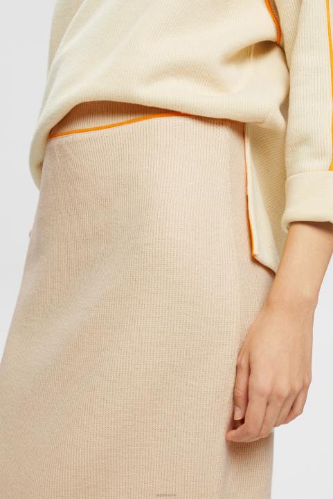 naiset Esprit jäätä joustinneulottu kynähame hameet 82T6432