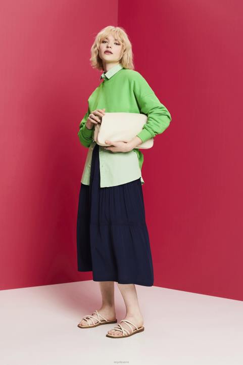 naiset Esprit laivasto midi hame hameet 82T6239