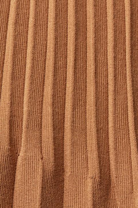 naiset Esprit ruskea laskostettu midihame hameet 82T6482