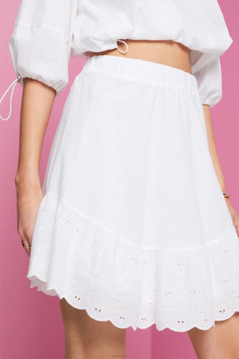 naiset Esprit valkoinen hameet kevyesti kudottu hameet 82T6114