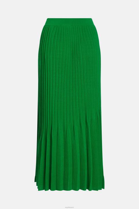 naiset Esprit vihreä laskostettu midihame hameet 82T6389