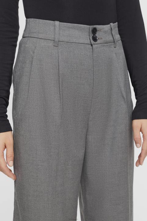 naiset Esprit antrasiitti korkeat leveälahkeiset housut housut & housut 82T6247