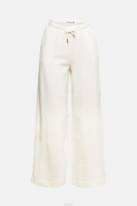 naiset Esprit luonnonvalkoinen leveälahkeiset verkkarit housut & housut 82T6527