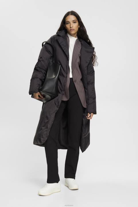 naiset Esprit musta haljattu helma housut vetoketjulla housut & housut 82T6248