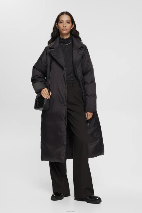 naiset Esprit musta korkeat leveälahkeiset housut housut & housut 82T6246