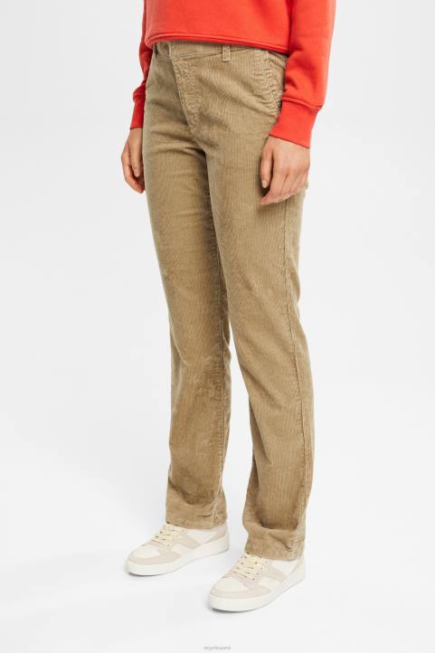 naiset Esprit vaalea khaki nyörihousut housut & housut 82T6346