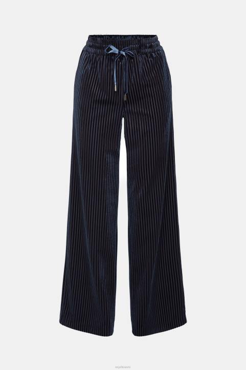 naiset Esprit laivasto leveät raidalliset lenkkeilyhousut lenkkeilijät 82T6423