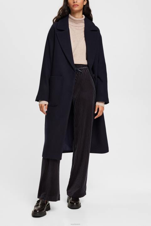 naiset Esprit musta leveät raidalliset lenkkeilyhousut lenkkeilijät 82T6422