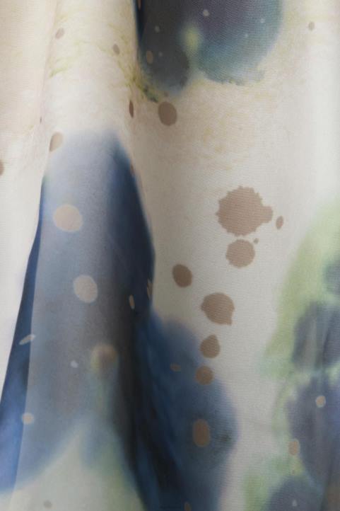 naiset Esprit keltainen kuvioitu organza midi-mekko mekot 82T6197