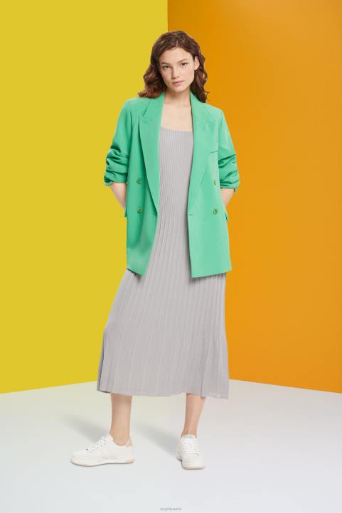 naiset Esprit keskiharmaa laskosnauhamekko mekot 82T6490