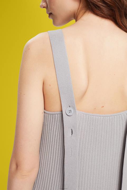 naiset Esprit keskiharmaa laskosnauhamekko mekot 82T6490