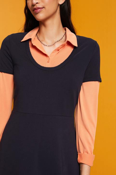 naiset Esprit laivasto jersey minimekko mekot 82T661