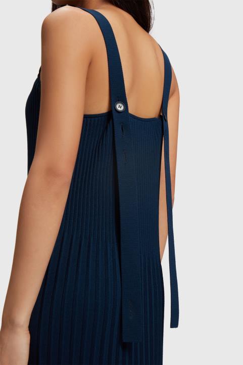 naiset Esprit laivasto laskosnauhamekko mekot 82T6388