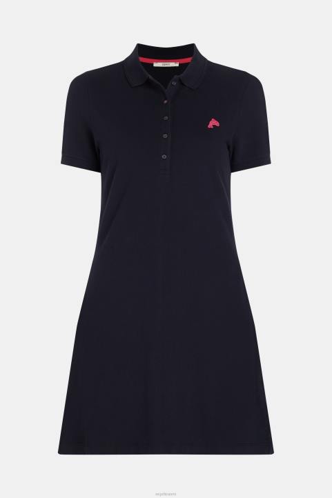 naiset Esprit musta Dolphin Tennis Clubin klassinen poolomekko mekot 82T6504