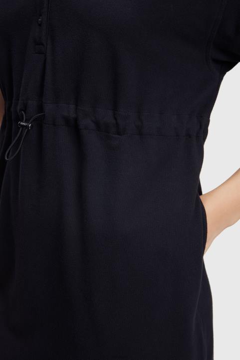 naiset Esprit musta delfiinien tennisklubin laskostettu poolomekko mekot 82T6501