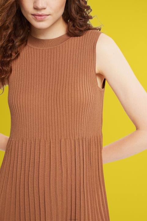 naiset Esprit ruskea laskosmallinen ja leveä mekko mekot 82T6382